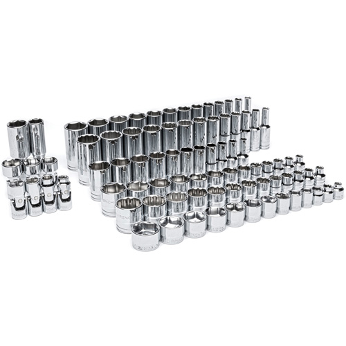 Gearwrench 099575101229 Master SAE Socket Set in Foam Storage Tray, 85 Pcs, 3/8" Drive Size, Deep