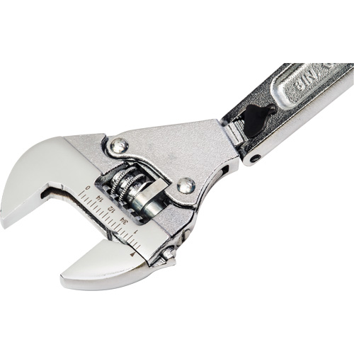 Crescent 037103299727 Cl&eacute; flexible &agrave; rochet ajustable, 8" lo, la max. 2-27/50", Chrome/Poli