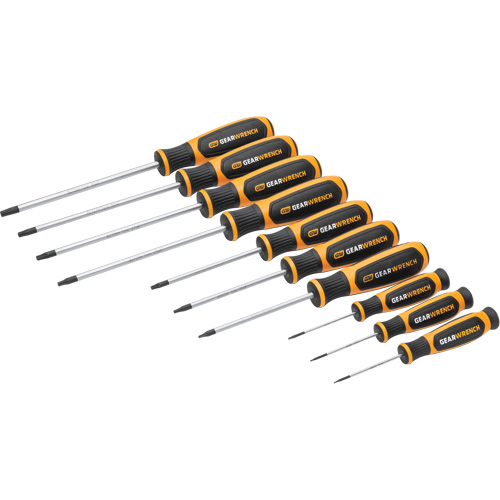 Gearwrench 099575101168 Torx&reg; Dual Material Screwdriver Set in Foam Storage Tray, 10 Pcs.