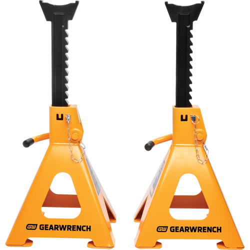 Gearwrench 099575100062 Ratcheting Jack Stand, Locking Pin, 6 tons Capacity, 15-3/4" - 24-1/2" H