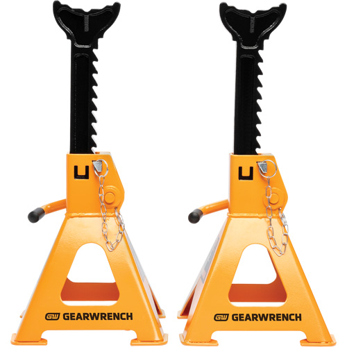 Gearwrench 099575100437 Ratcheting Jack Stand, Locking Pin, 3 tons Capacity, 11-3/4" - 17-1/2" H
