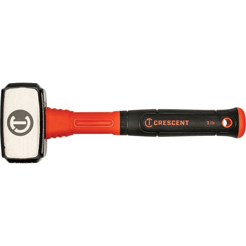 Crescent 037103358455 Marteau perforateur, 3 lb, Prise en Fibre de verre, 4" lo