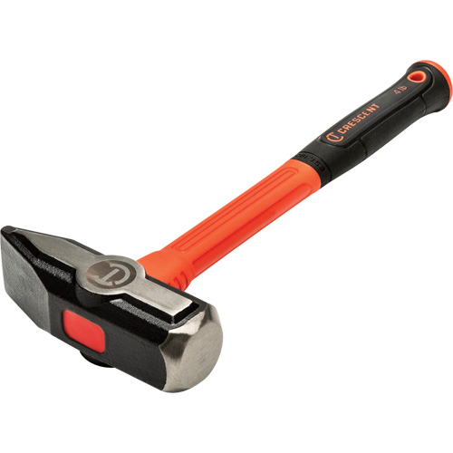 Crescent 037103365262 Fiberglass Blacksmith Hammer, 4 lbs Head Weight, 14" L