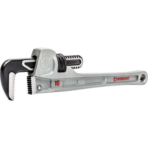 Crescent 037103336521 Slim Jaw Pipe Wrench, 1-9/10" Jaw Capacity, 10" Long, Powder Coated Finish, None Handle