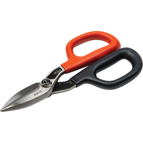 Wiss By Crescent 037103338600 Cisaille de ferblantier droite, Longueur de coupe de 1-31/50", Coupe Droit