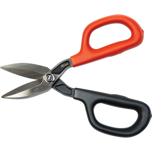 Wiss By Crescent 037103338600 Cisaille de ferblantier droite, Longueur de coupe de 1-31/50", Coupe Droit