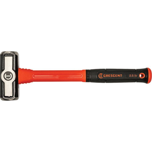 Crescent 037103365231 Fiberglass Engineer Hammer, 2.5 lbs Head Weight, 13-1/2" L