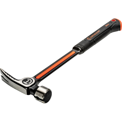 Crescent 037103350442 Milled-Face Framing Hammer, 28 oz., Solid Steel Handle, 16" L