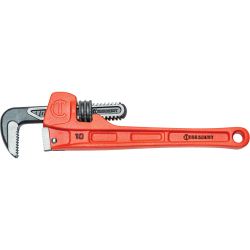 Crescent 037103336491 SLIM JAW Pipe Wrench, 1-9/10" Jaw Capacity, 10" Long, Powder Coated Finish, Non-Ergonomic Handle