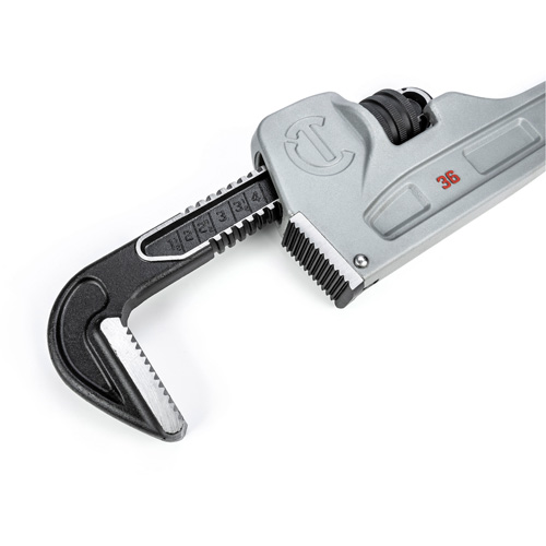 Crescent 037103342720 Cl&eacute; &agrave; tuyaux, Cap des m&acirc;choires 5", Longueur 36", Fini Rev&ecirc;tement en poudre, Prise Non-ergonomique