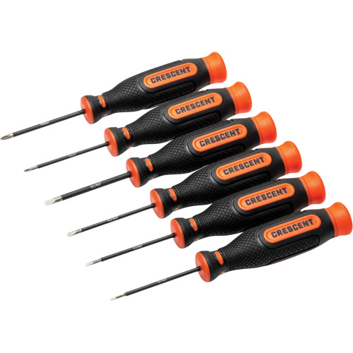 Crescent 037103366016 Diamond Tip Precision Screwdriver Set, 6