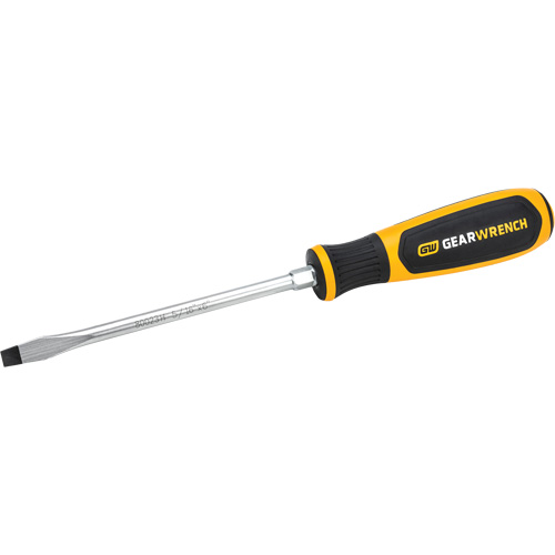Gearwrench 80023H Slotted Dual Material Screwdriver, 5/16", 13-1/10" L, Plastic Handle
