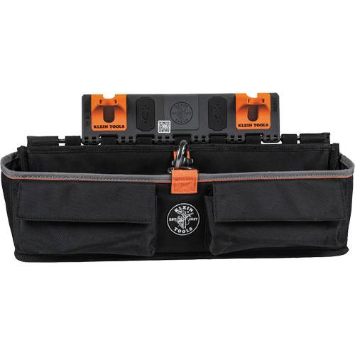 Klein Tools BC511S Module pour grande poche avec crochet en S Bucket Work Centre, Nylon, 3 pochettes, Noir/Orange