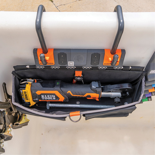 Klein Tools BC511S Module pour grande poche avec crochet en S Bucket Work Centre, Nylon, 3 pochettes, Noir/Orange
