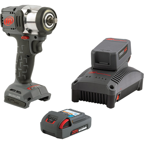 Ingersoll Rand W3131-K22 Compact Cordless Impact Driver Kit, 20 V, 3/8" Socket