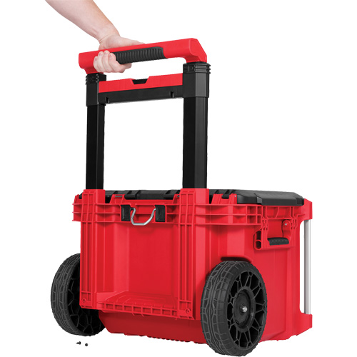 Milwaukee 48-22-8427 Boîte &agrave; outils sur roues PACKOUT, 18" x 22" x 19-1/2", Noir/Rouge