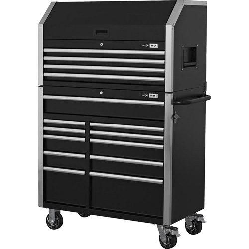 JET 842961 HDCC-4115 HD Series Toolbox Combo, 21-1/2" D x 44-1/5" W x 63-3/10" H, Black