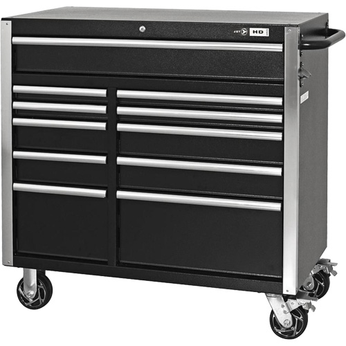 JET 842961 HDCC-4115 HD Series Toolbox Combo, 21-1/2" D x 44-1/5" W x 63-3/10" H, Black
