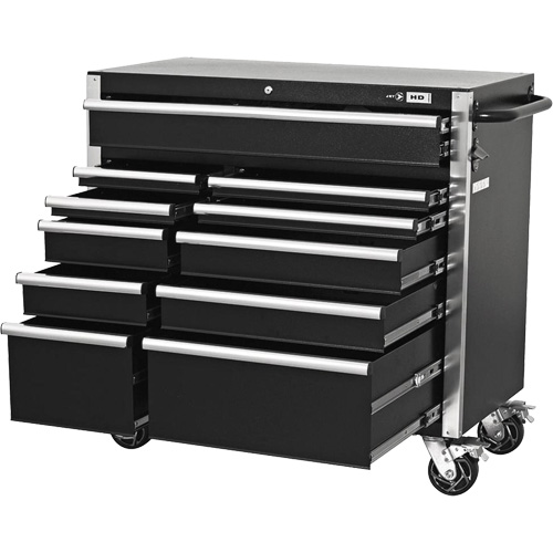 JET 842961 HDCC-4115 HD Series Toolbox Combo, 21-1/2" D x 44-1/5" W x 63-3/10" H, Black