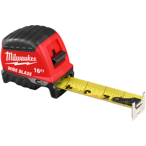 Milwaukee 48-22-1216M Wide Blade Magnetic Measuring Tape, 1-3/8" x 16'