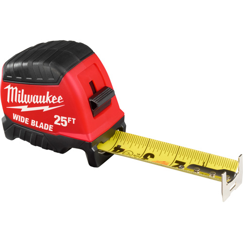 Milwaukee 48-22-1225 Ruban &agrave; mesurer &agrave; lame large, 1-3/8" x 25'