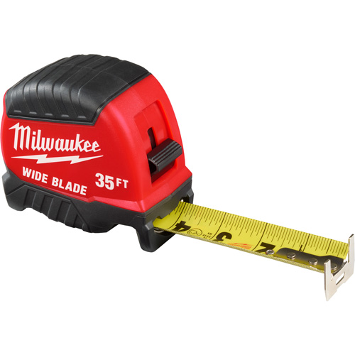 Milwaukee 48-22-1235 Ruban &agrave; mesurer &agrave; lame large, 1-3/8" x 35'