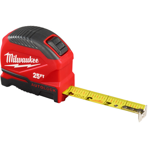 Milwaukee 48-22-1825 Ruban &agrave; mesurer Auto-Lock, 1" x 25'