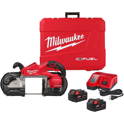 Milwaukee 2929-22 Ensemble de scie &agrave; ruban &agrave; coupe profonde M18 Fuel, 18 V, 5" Capacit&eacute;