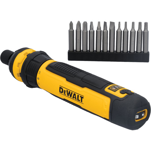 DEWALT DWHT66719 14-Piece Cordless Screwdriver Set with FLEXDRIVE Control, 4 V, 44 in-lbs/5 Nm Max. Torque