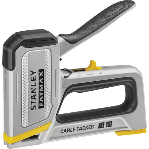 Stanley Tools FMHT70100 FATMAX&reg; 2-in-1 Cable Tacker, 8 mm/10 mm/11 mm/12 mm/14 mm Staples