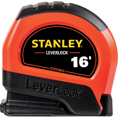 Stanley Tools STHT30814S High-Visibility LEVERLOCK&reg; Tape Measure, 16', Imperial Graduations