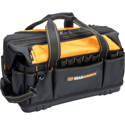 Gearwrench GWTB20 Professional 20" Tool Bag, Nylon, 33 Pockets, Black/Orange