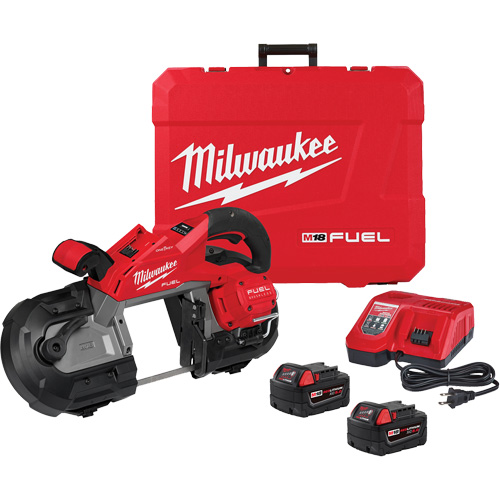 Milwaukee 2929S-22 M18 FUEL Deep Cut Dual Trigger Band Saw Kit, 18 V, 5" Capacity