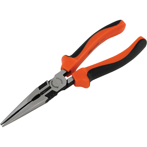 Dynamic Tools D055702 Long Nose Pliers with Comfort Handles, 8" L