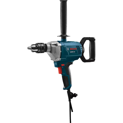 Bosch GBM9-16 M&eacute;langeur-perceuse &agrave; poign&eacute;e b&ecirc;che, Mandrin 5/8", 9 A, 120 V, 0-700 Tr/min, Mandrin Avec cl&eacute;