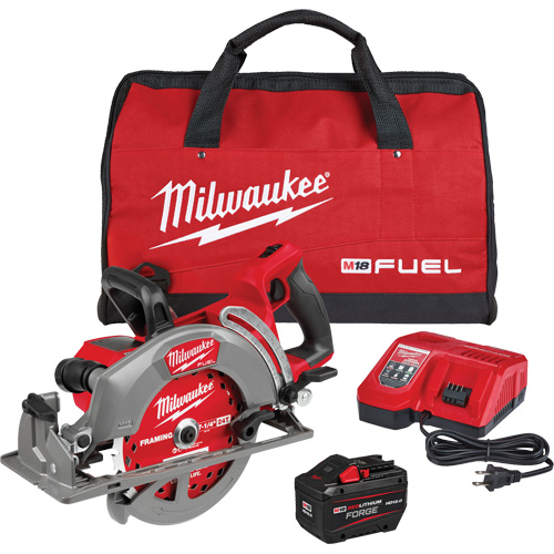 Milwaukee 2930-21HD Ensemble de scie circulaire &agrave; poign&eacute;e arri&egrave;re M18Fuel, 7-1/4", 18 V