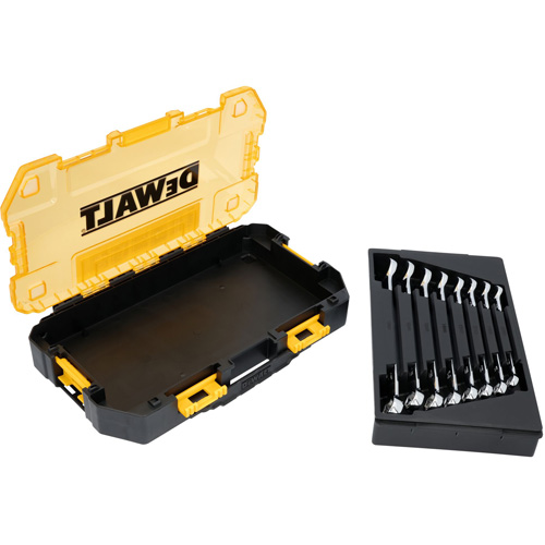 DEWALT DWMT45426 Jeu de cl&eacute;s TOUGHSERIES, Combinaison, 8 morceaux, M&eacute;trique