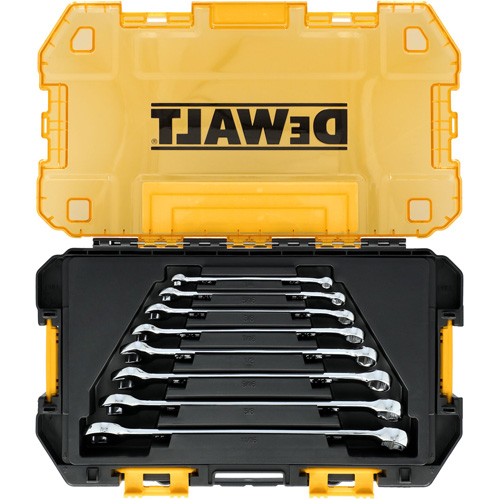DEWALT DWMT45427 Jeu de cl&eacute;s TOUGHSERIES, Combinaison, 8 morceaux, Imp&eacute;rial