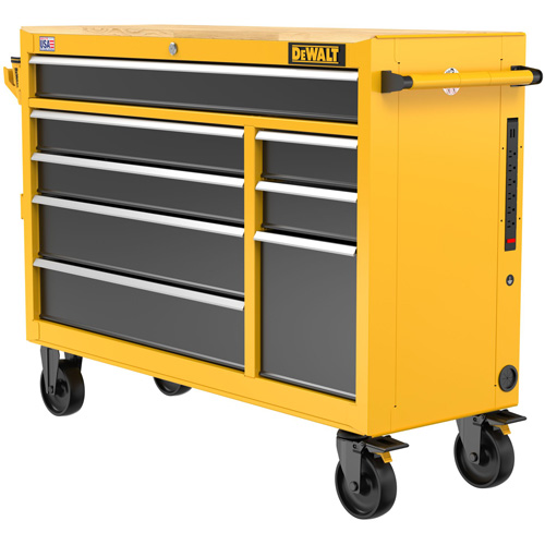 DEWALT DWST52083 Heavy-Duty Mobile Workstation, 8 Drawers, 52" W x Yellow