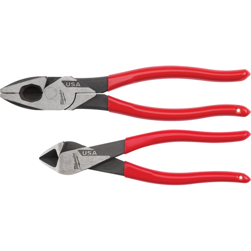 Milwaukee MT500-2 Dipped Grip Cutting Pliers Set, 2 Pieces