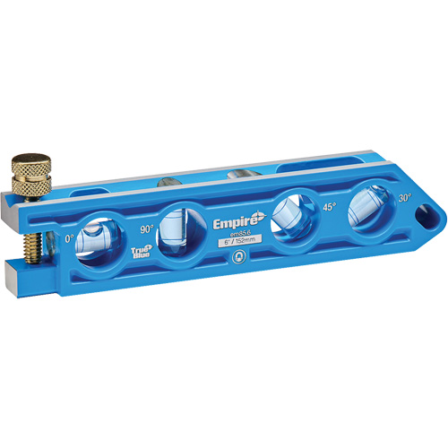 Empire Level EM85.6 TRUE BLUE&reg; Die Cast Torpedo Level, 6" L, Aluminum, 4 Vials