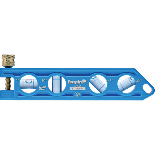 Empire Level EM85.6 TRUE BLUE&reg; Die Cast Torpedo Level, 6" L, Aluminum, 4 Vials