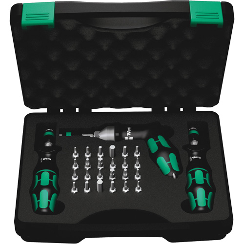 Wera Tools 05074739001 Jeu de tournevis dynamom&eacute;triques 7440/41/42, Gamme de couple 0.3 - 6.0 Nm, 6" Longueur