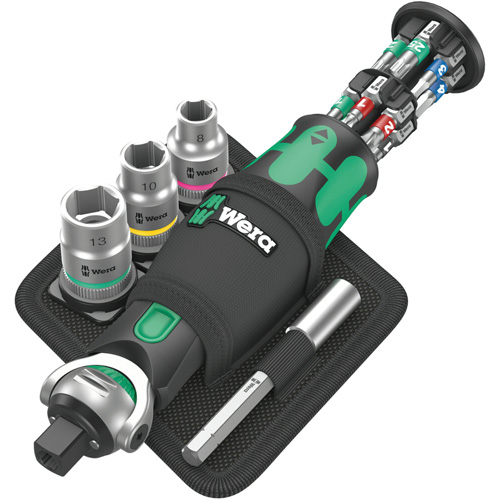 Wera Tools 05004281001 8009 Zyklop Pocket Set 2, Plastic Handle