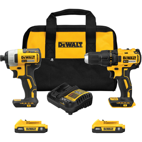 DEWALT DCK277D2 Drill & Impact Driver Combo Kit, Lithium-Ion, 20 V
