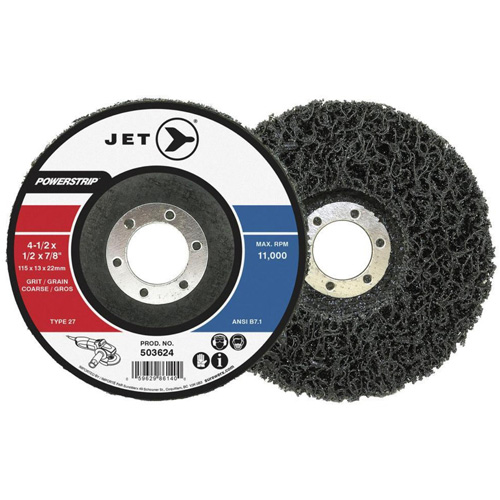 JET 503624 POWERSTRIP XCL Surface Preparation Depressed Centre Wheel, 4-1/2" Dia.