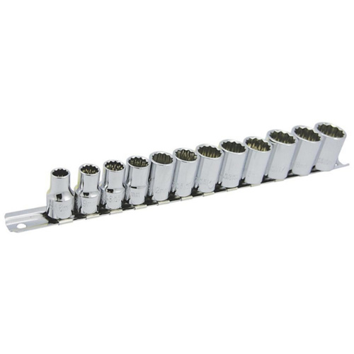 JET 601234 SS3812M-12 12-Point Metric Socket Set, 12 Pcs, 3/8" Drive Size