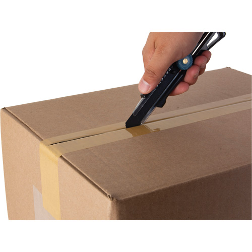 Outils Aurora UAY902 Couteau professionnel de 18 mm avec verrouillage &agrave; cliquet, Acier inoxydable, Robuste, Prise en Plastique