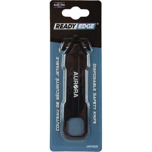 Outils Aurora UAY905 Couteau de s&eacute;curit&eacute; jetable READYEDGE, Acier inoxydable, Prise en Plastique