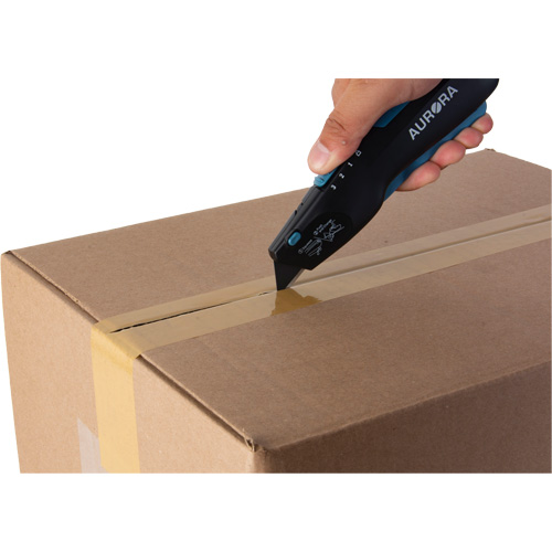 Aurora Tools UAY906 Retractable Safety Knife , Stainless Steel, Heavy-Duty, Plastic/Aluminum Handle